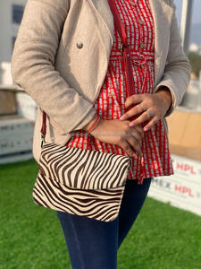 กระเป๋าสะพายไหล่หนังขนสัตว์พิมพ์ลายสัตว์สไตล์ตะวันตกใหม่คุณภาพสูงแฟชั่นหนังขนสัตว์หนังแท้คุณภาพสูงสายสะพายข้าง - Product Image 2