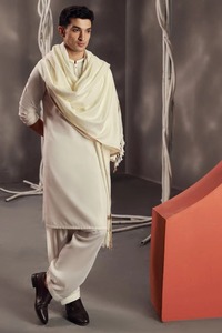 ผ้าคลุมไหล่ Pashmina ขนสัตว์สำหรับผู้ชายผ้าคลุมไหล่100% ขนสัตว์สำหรับงานแต่งงานและงานปาร์ตี้ผลิตแบบมืออาชีพ - Product Image 2