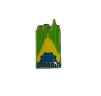 Hebilla de cinturón de aleación de zinc con diseño personalizado, colorida, de esmalte suave, decoración para refrigerador Rio, troquelado e impresión, moderna, tradicional, de élite.