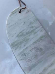 Planche à découper en marbre blanc au design minimaliste, parfaite pour couper la cuisine, plateau de service élégant idéal pour la décoration intérieure moderne - Product Image 6