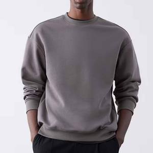 เสื้อสเวตเตอร์แบบสวมหัวผ้าฝ้ายเทอร์รี่สำหรับผู้ชายเสื้อสเวตเตอร์แบบสวมศีรษะลายโอเวอร์ไซส์สำหรับฤดูหนาวกำหนดเองได้100% - Product Image 1