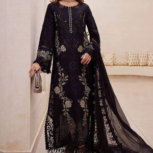 Party Wear Pakistani Style Women Traditional Design Chiffon <b>Dress</b> Fancy Traditional Women Chiffon Party <b>Dress</b> For Ladies - Product Image 1