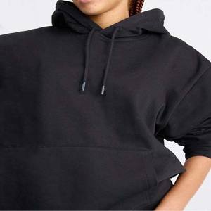 Casual Wear Custom Made Women's Hoodies for Sale Latest Design Premium Quality Breathable Fabric Cotton Material Black Hoodies - Product Image 6