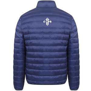 Nueva chaqueta de invierno con logotipo personalizado más vendida, chaqueta acolchada con cremallera estampada transpirable de poliéster 100% para hombre - Product Image 5