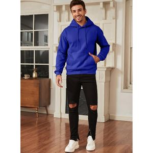 Sudadera con Capucha Estampada 100% Algodón para Hombre, Estilo Único, Transpirable, con Capucha Sólida para la Temporada de Invierno, Producto de Moda - Product Image 4