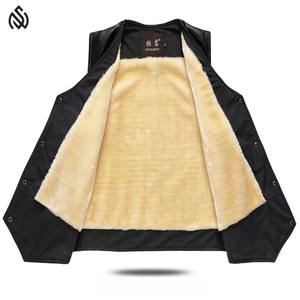 100% cuir véritable hommes gilet gilet étiquettes personnalisées look Vintage respirant hommes gilet en cuir - Product Image 4