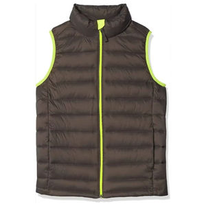 Chaqueta acolchada sin mangas ligera y elegante para hombre con cremallera frontal transpirable Forro cálido y diseño de ajuste moderno - Product Image 1