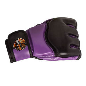 Guantes de MMA de Cuero Ligeros para Entrenamiento Intensivo en el Gimnasio con Espuma Absorbente de Impactos, Cierre Ajustable, Unisex - Product Image 6