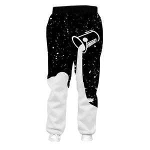 Pantalones para correr de forro polar con bolsillos laterales sublimados en 3D, diseño de logotipo personalizado, pantalones de alta calidad - Product Image 2
