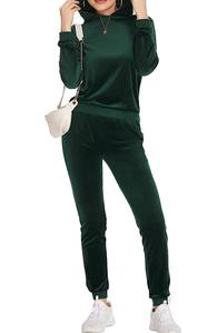 Ensemble de survêtement décontracté pour femme en coton imprimé à capuche pour l'hiver, tenue de sport deux pièces pour le jogging et l'usage quotidien - Product Image 5