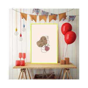 Yellow 61 X 91.5cm <b>Poster</b> Frame with Digital Printing Techniques for Enhanced Graphics - Product Image 1