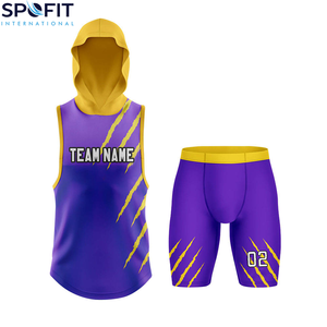 Uniforme de Flag Football 7V7 Personalizado, Conjuntos de Jersey sin Mangas Transpirables de Compresión de Talla Grande con Diseño de Sublimación - Product Image 4