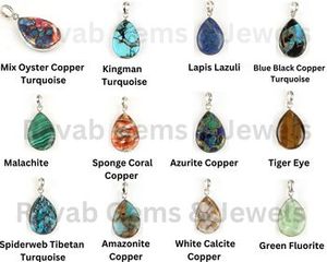 Véritable argent 925 plaqué or Bélière unique 12x16mm Malachite naturelle Pierre précieuse Dainty Tiny Tear Drop Charm Pendant Jewelry Making - Product Image 2