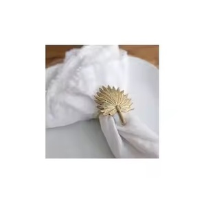 Servilletero de oro de diseñador de metal antiguo Durable disponible para el cliente Decore su mesa de comedor para cualquier reunión para vender - Product Image 4
