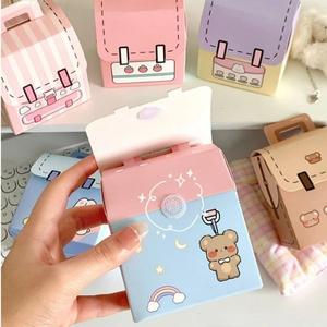 Caja de regalo de mochila de lujo con tapa adhesiva (8,5x8,8cm) -Caja de embalaje estilo mochila escolar personalizada para cumpleaños (bolsa verde) - Product Image 5