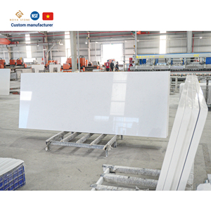 Việt Nam nhà máy đáng tin cậy chống ẩm khu dân cư dự án biệt thự nhân tạo đá thạch anh 1 mảnh duy nhất slab bếp đảo Top - Product Image 6