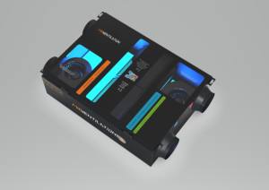 Unité ERV à moteur DC de 2000 m³/h avec filtres lavables et affichage de l'<span class=keywords><strong>humidité</strong></span> en temps réel, conçue pour les espaces de coworking - Product Image 6