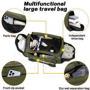 Nouvelle arrivée Sac de sport de haute qualité Vêtements décontractés Sac de sport de couleur unie confortable - Product Image 3