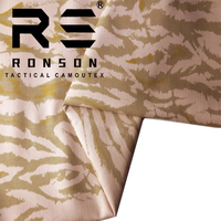 Tissu d'uniforme tactique imprimé camouflage lézard Burkina Faso NC5050, 200 g/m², nylon coton tissé pour sacs