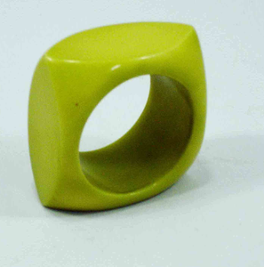 Anillos de Servilleta de Resina de Alta Calidad, Color Verde Brillante, Modernos, Lujosos, Ecológicos, con Logotipo Personalizable e Impresión Personalizada - Product Image 1