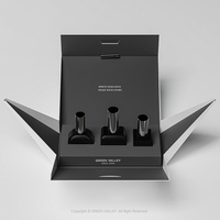 Coffret d'échantillons de parfum géométriques triangulaires uniques en gros avec ruban, emballage cadeau cosmétique de luxe
