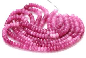 8mm ombré rose Quartz Rondelle perles brins de pierres précieuses 16 pouces perles en vrac pour bijoux à bricoler soi-même faisant des fournitures au prix de gros - Product Image 4