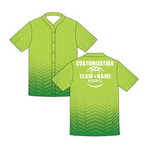 Maillot de baseball vierge imprimé respirant avec logo d'équipe de conception unisexe bon marché en gros - Product Image 1