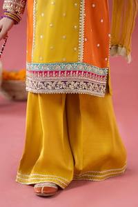 Charmant fait à la main bébé filles longue Shalwar Kameez traditionnel élégant élégant confortable fête porter tenue quotidienne - Product Image 5