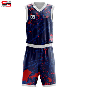 Dernière conception Impression par sublimation Maillot de basket-ball en gros Uniformes de basket-ball réversibles pour jeunes personnalisés - Product Image 5