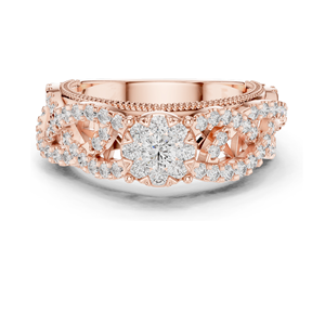 Anillo de Diamante Cultivado en Laboratorio de 0.824 CT para Mujer, Claridad VVS-VS EF, Oro de 18KT, 14KT, 10KT y Plata 925, Oro Rosa, Amarillo y Blanco - Product Image 2