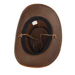 Cheap Price Western Cowboy Riding Racing <b>Leather</b> <b>Hats</b> Customized Logo Embroidery Plain Blank Cowboy <b>Hats</b> - Product Image 2