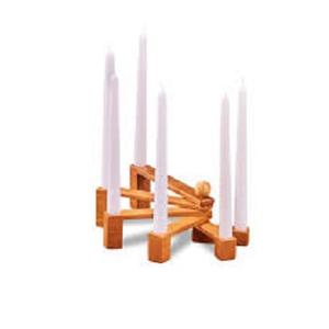 Bougeoirs à étapes multiples Décoration de table Cadeaux de mariage Bougeoirs en cire d'abeilles Bougeoirs en bois Bougeoirs parfumés antiques - Product Image 1