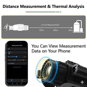 带激光测距仪的热成像瞄准镜 狩猎用红外夜视镜 256*192 数字夜视单筒望远镜 - Product Image 5
