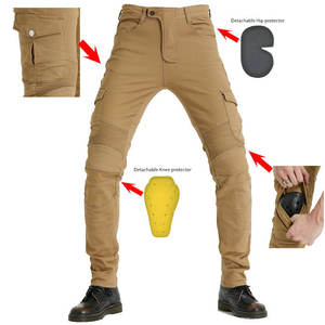 Nuevos Jeans de Motocicleta para Hombre, Color Verde, Transpirables, de Secado Rápido, con Protecciones Extraíbles para Rodillas y Cadera para Mayor Seguridad y Comodidad, para Todas las Estaciones - Product Image 4
