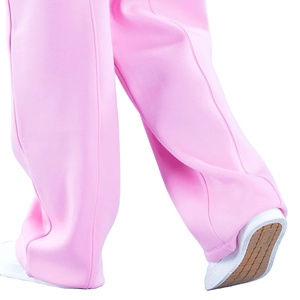 New Arrival Women's Trousers Full Length Sports Running Casual High Waist Sweat Pocket 100% Cotton Loose Fit <b>Elastic</b> Waist - Product Image 4
