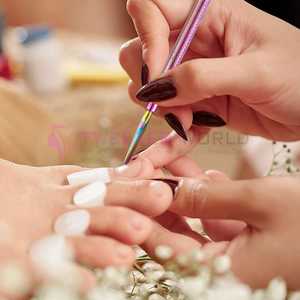 Lot de 4 repousse-cuticules professionnels pour manucure et soin des ongles - Product Image 1