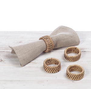 Rond de serviette écologique Restaurant Table boucle main osier haute qualité fête mariage fournitures pour Table à dîner - Product Image 3