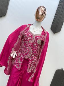 เสื้อเบลาส์ด้านหน้าสำหรับงานปักลายตามแบบชินอนปักลายลูกไม้บนคอโคติและชินอน - Product Image 2