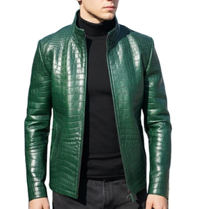 Dernier design de veste d'hiver en cuir grande taille en gros, disponible en différentes couleurs et tailles, vestes en cuir pour hommes avec faible MOQ - Product Image 4