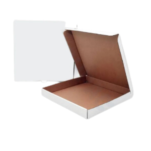 Cajas de Pizza de Papel Kraft Blanco de 12 Pulgadas, Contenedores de Entrega Corrugados, Embalaje de Alimentos en Relieve, Portátil, Seguro y Protector para Pizzas Cuadradas - Product Image 1