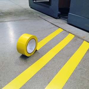 Waterproof 10 cm X 25 m Ground Floor Marking <b>Tape</b> Made of Durable Paper - Product Image 2