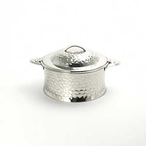 Casserole isotherme en acier inoxydable de haute qualité, design texturé, durable, avec couvercle pour la maison, les hôtels et les restaurants - Product Image 1