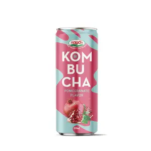 250ml Kombucha 석류 풍미 비 알콜 발효된 차 OEM/ ODM 공급자 베트남에 있는 제일 도매 가격 무료 샘플