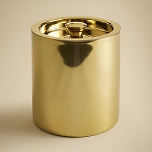 Cubo de hielo de 1,5 litros de acero inoxidable Premium moderno y elegante con el último diseño para fiestas con pinzas de metal - Product Image 1