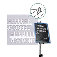 Cadre en fonte grise pour tableau d'affichage SYH pour présentoir de magasin
