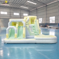 Maison de rebond rose pour enfants commerciaux château de saut plein d'entrain extérieur videur gonflable de mariage avec fosse à balles pour les pulls de fête