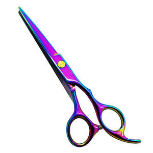 Ciseaux de salon en acier inoxydable 420 imprimés floraux enduits au plasma Ciseaux de coiffeur pointus pour la coupe de cheveux pour les salons et la beauté - Product Image 6