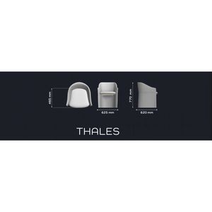 THALES European Minimalist Dining Chair Polyurethane <b>Foam</b> Comfort Modern <b>Seating</b> Design - Product Image 5