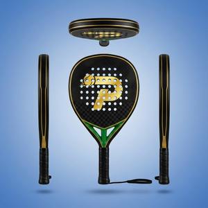 Raquette de padel en fibre de carbone 3K 12K 18K |   Raquette de beach tennis personnalisée OEM |   Raquette d'entraînement professionnelle - Product Image 4