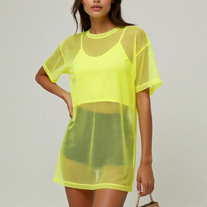 Camisetas transparentes para mujer, camisetas transparentes sexis para mujer, camisetas transparentes de malla transparente para mujer - Product Image 2